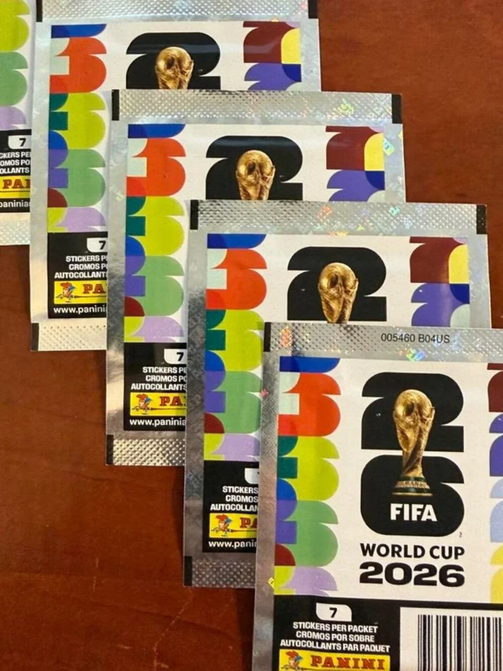 Panini FIFA World Cup 2026 Sticker Packs – 10 Sealed Packs / 70 Stickers